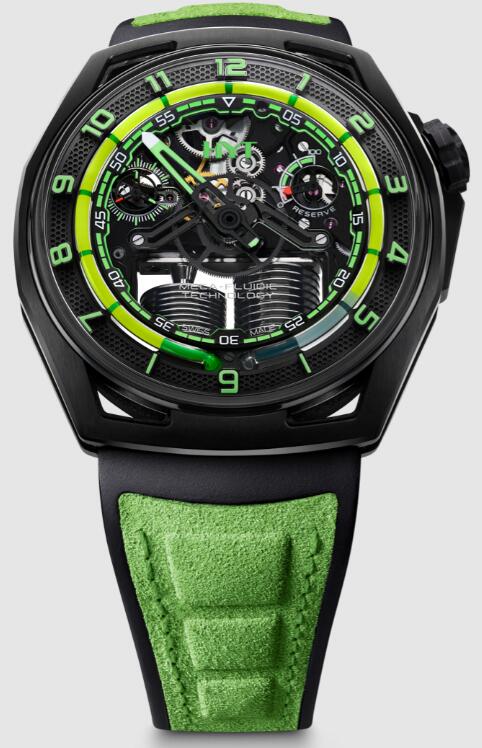 Buy HYT Hastroid Green Nebula H02698 Replica watch